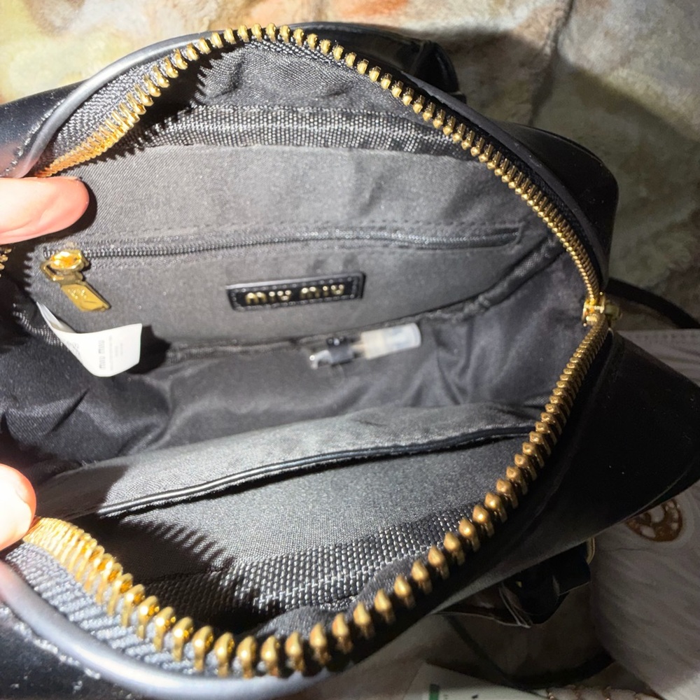 Miu Miu Black Mini Bag with Gold Details - Picture 2 of 6